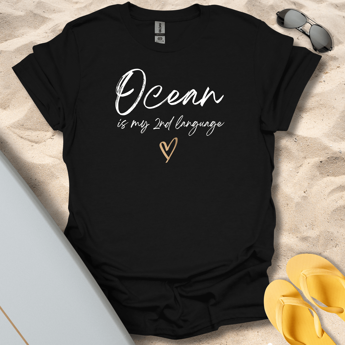T-Shirt Black / S Ocean Is My 2nd Language T-Shirt