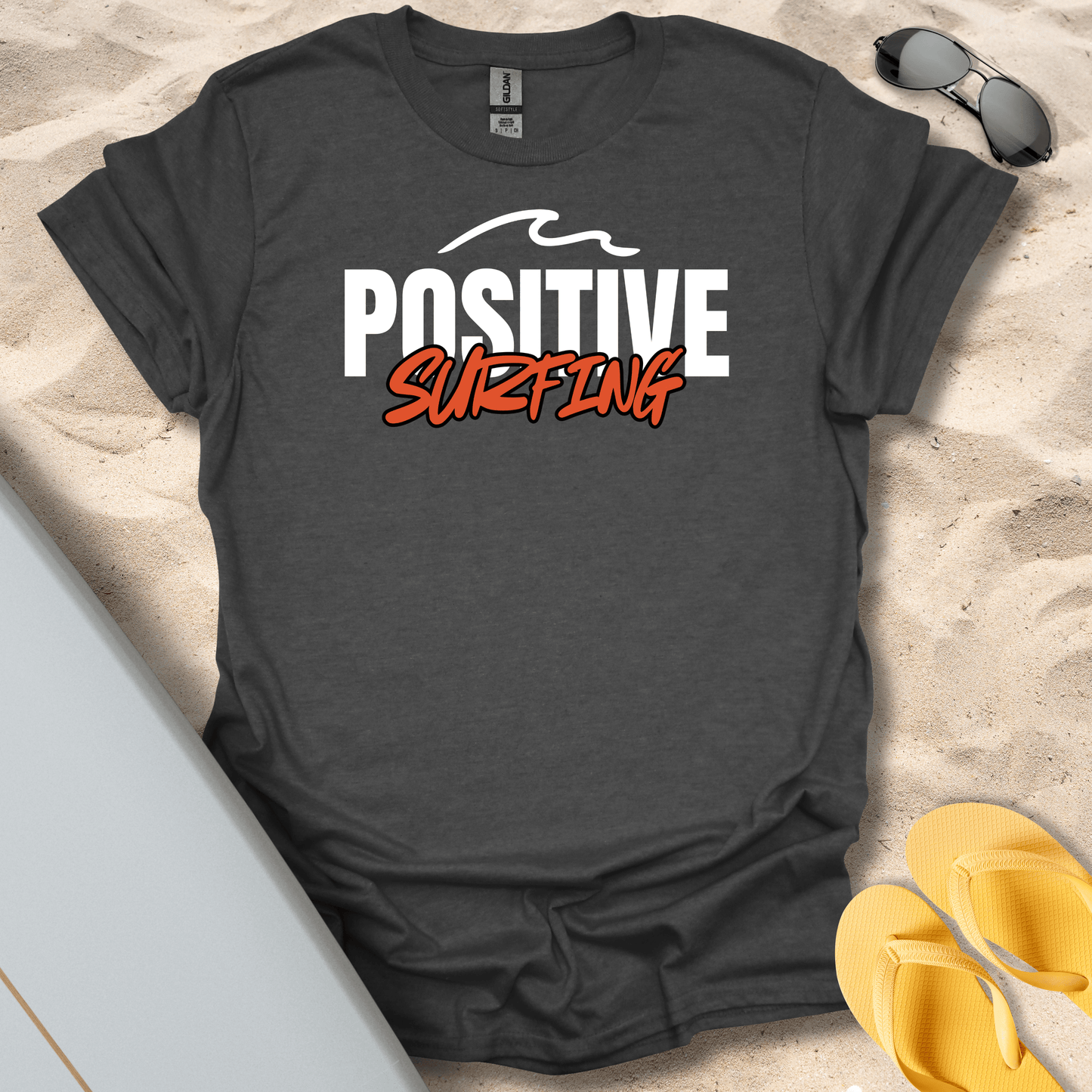 T-Shirt Dark Heather / S Cool Postive Surfer T-Shirt