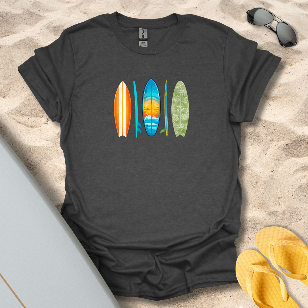 T-Shirt Dark Heather / S Funky Surfboards T-Shirt