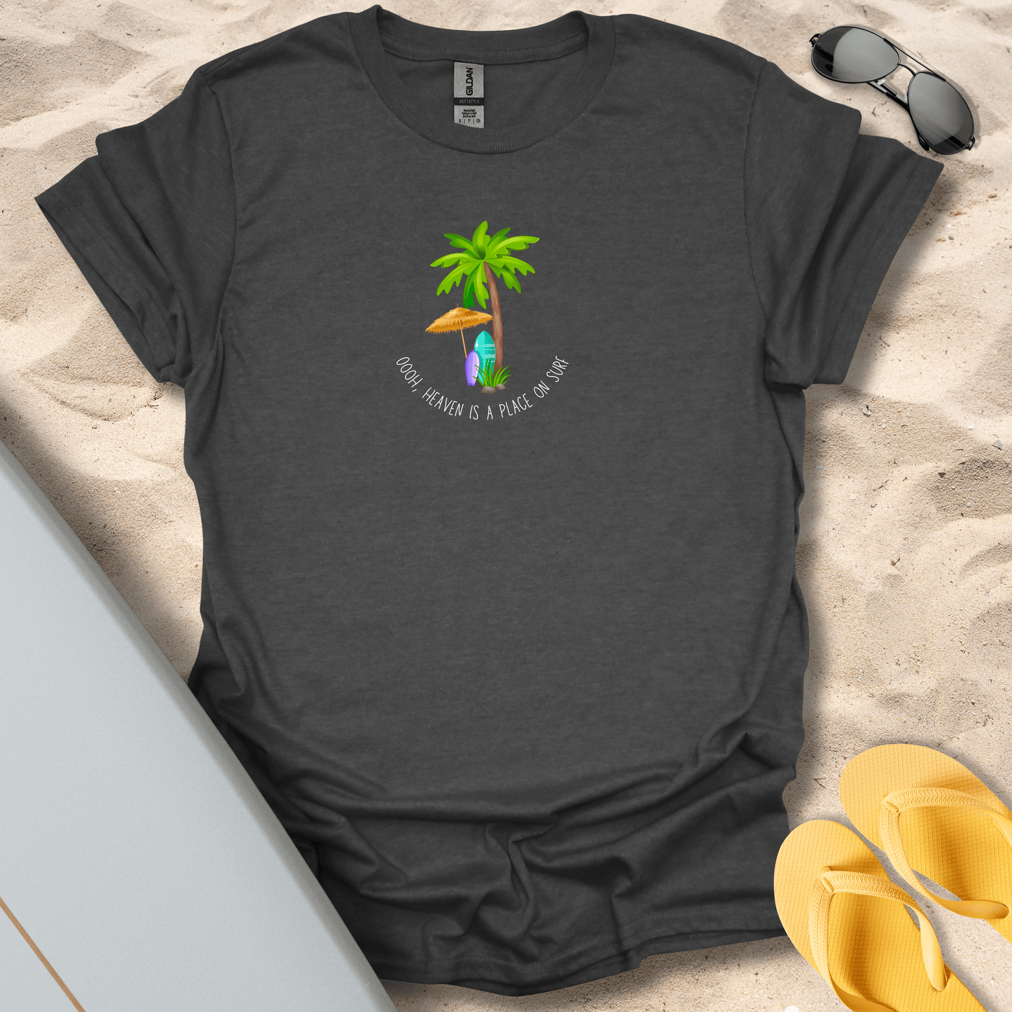 T-Shirt Dark Heather / S Heaven Is A Place On Surf T-Shirt