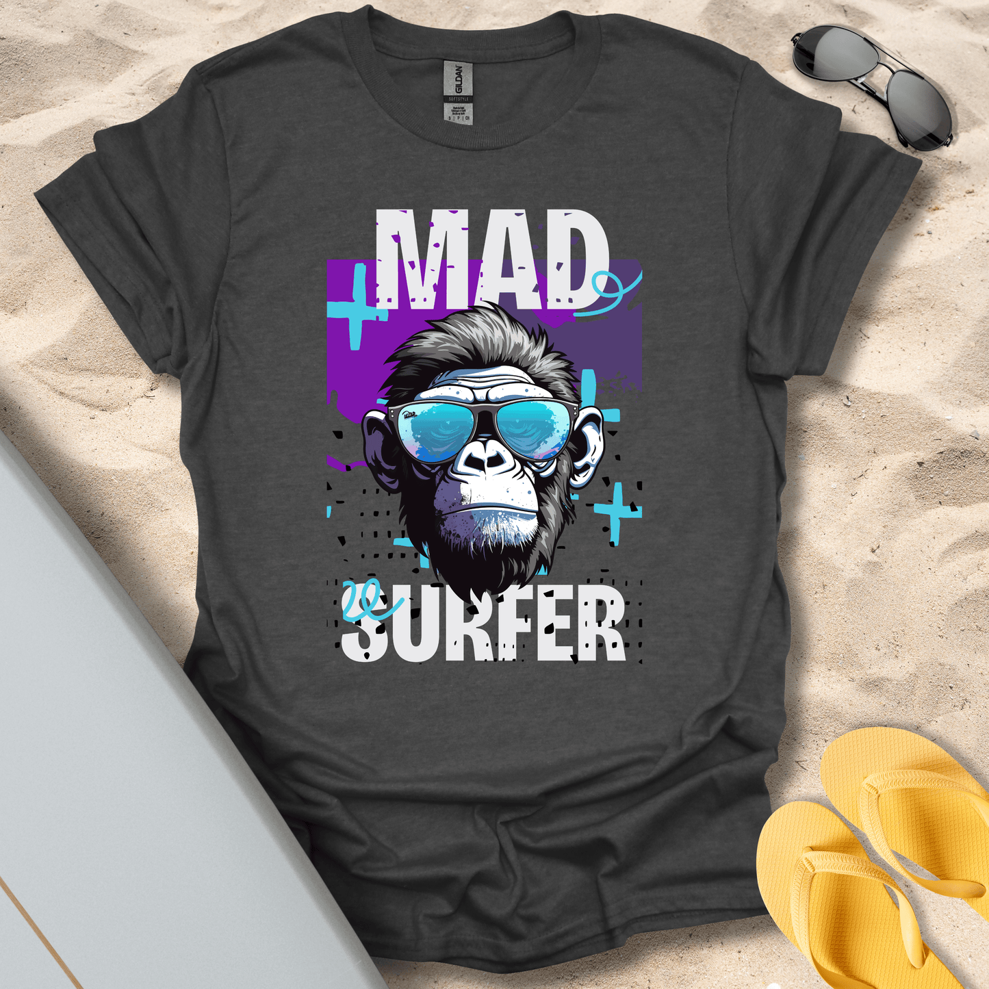 T-Shirt Dark Heather / S Mad Surfer T-Shirt