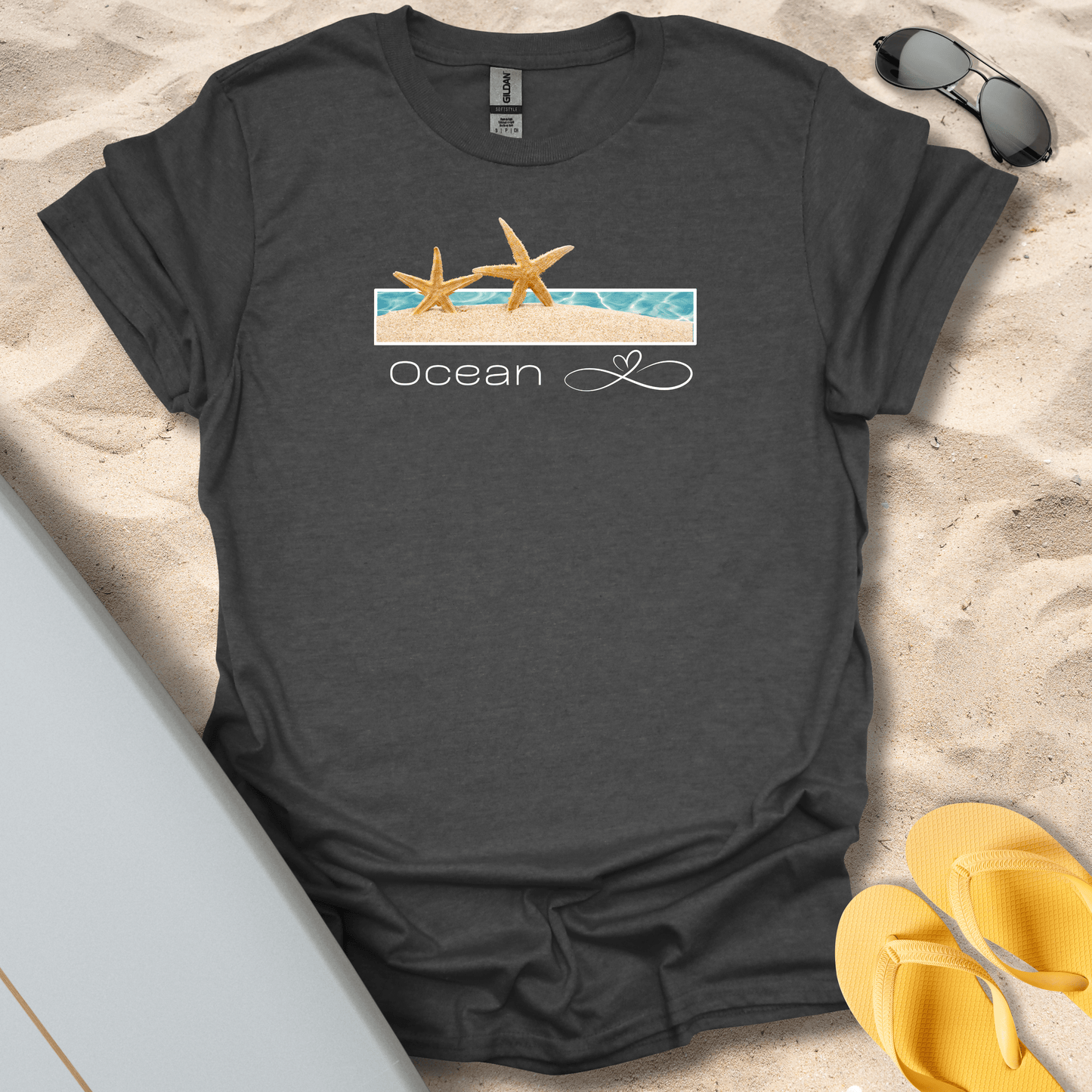 T-Shirt Dark Heather / S Ocean Love T-Shirt