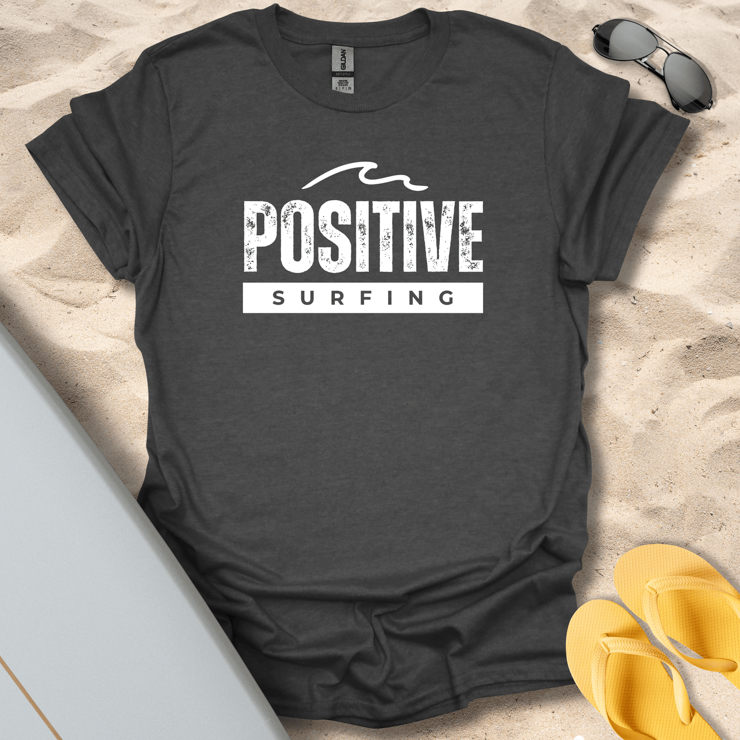 T-Shirt Dark Heather / S Postive Surfer T-Shirt
