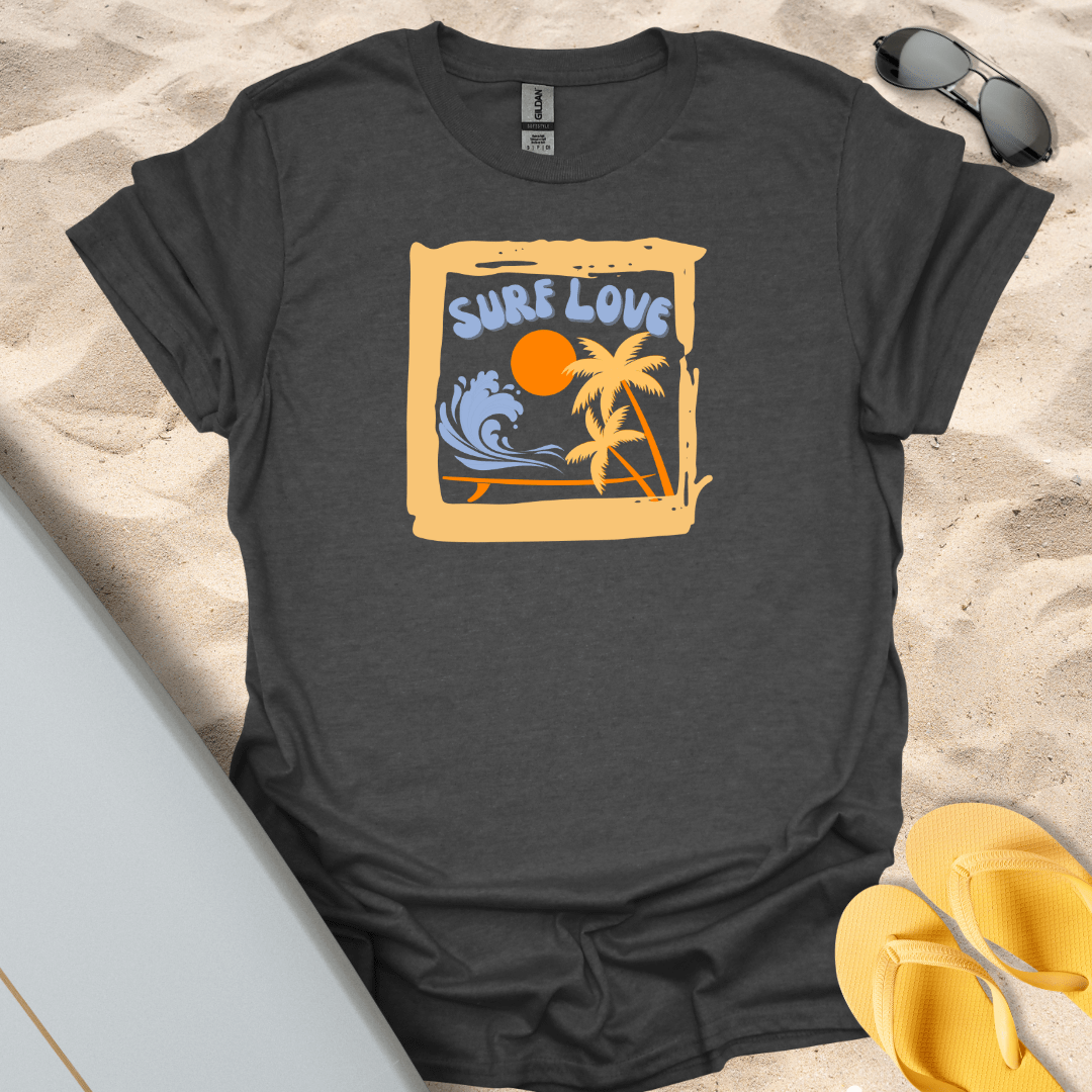 T-Shirt Dark Heather / S Surf Love T-Shirt