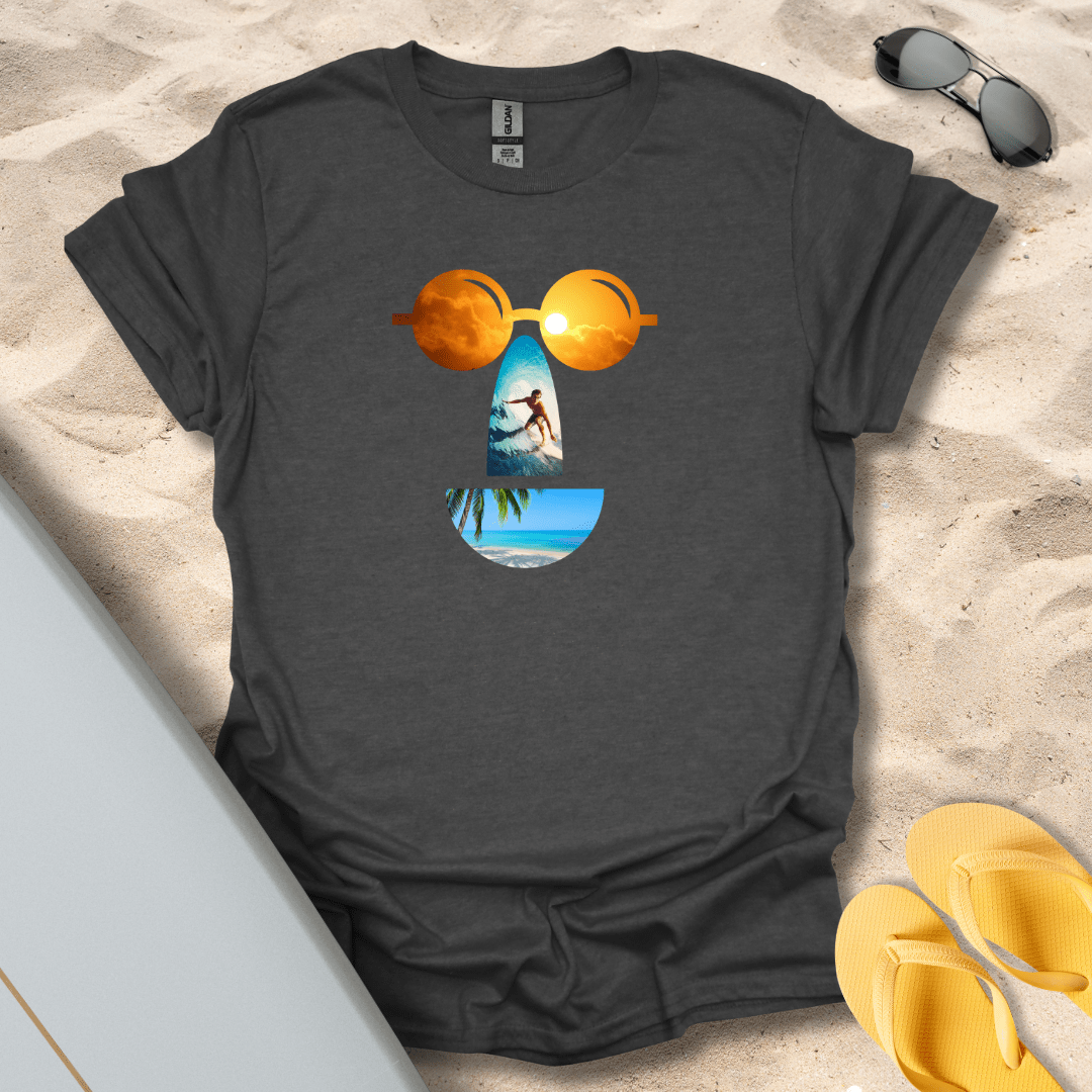 T-Shirt Dark Heather / S Surf Smile T-Shirt