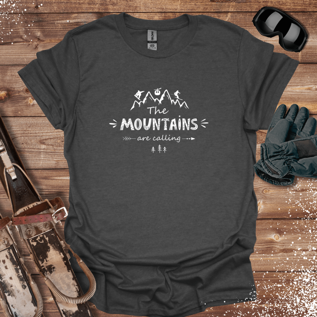 T-Shirt Dark Heather / S The Mountains Are Calling T-Shirt