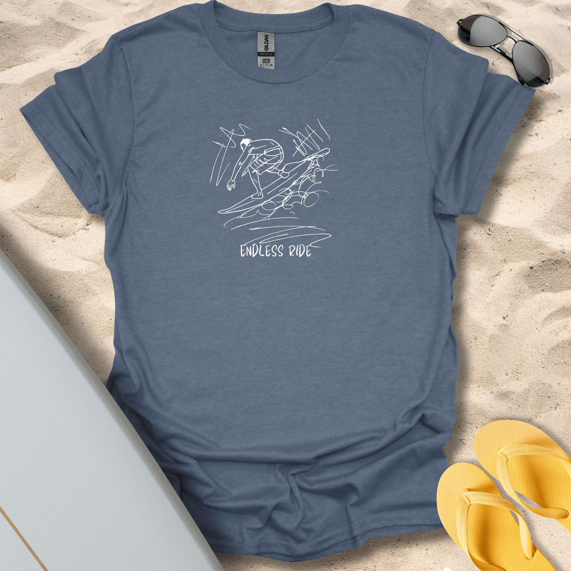 T-Shirt Heather Indigo / S Endless Ride T-Shirt