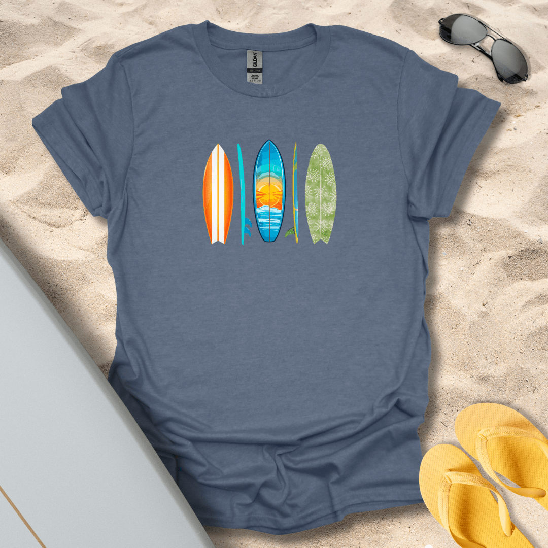 T-Shirt Heather Indigo / S Funky Surfboards T-Shirt