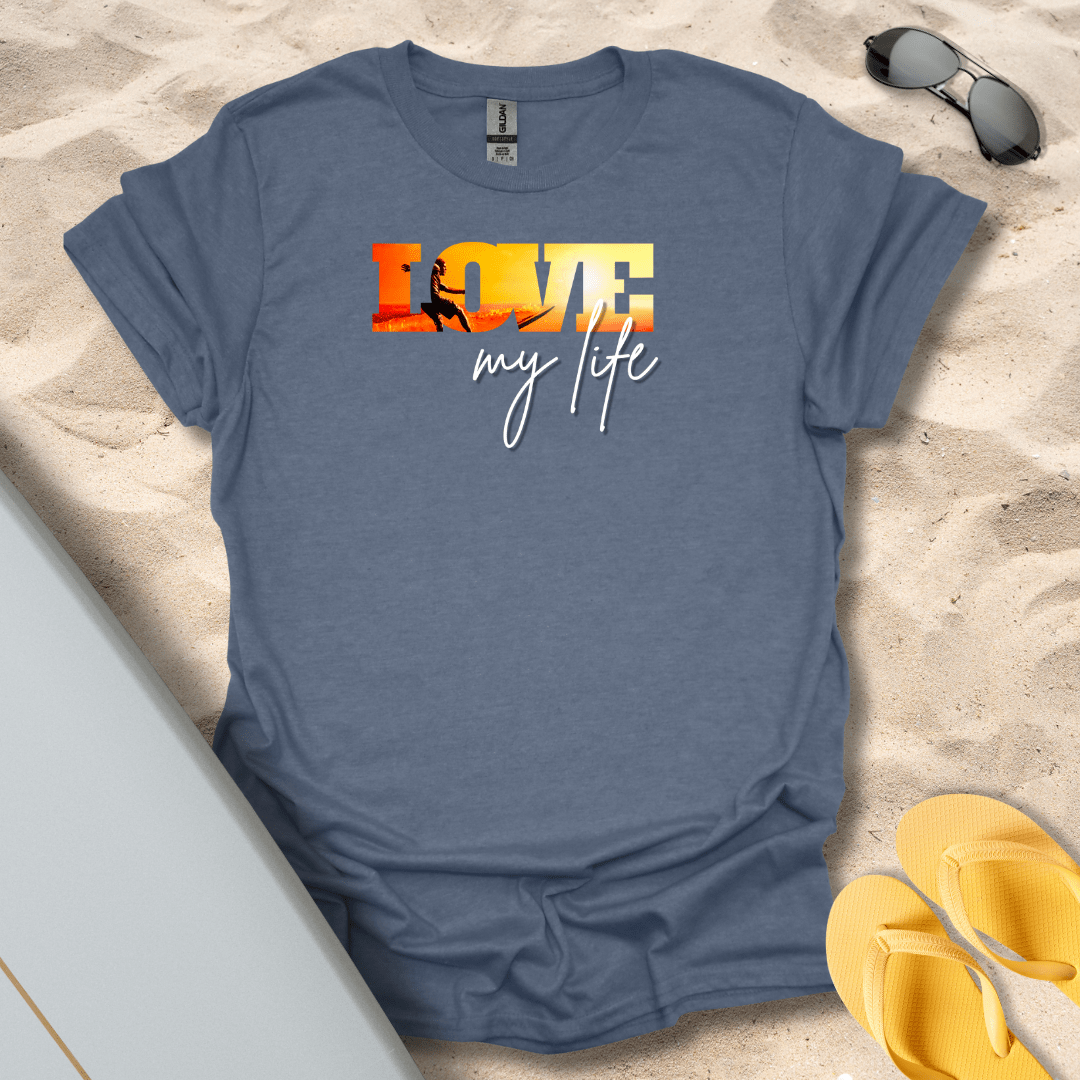 T-Shirt Heather Indigo / S Love My Life T-Shirt