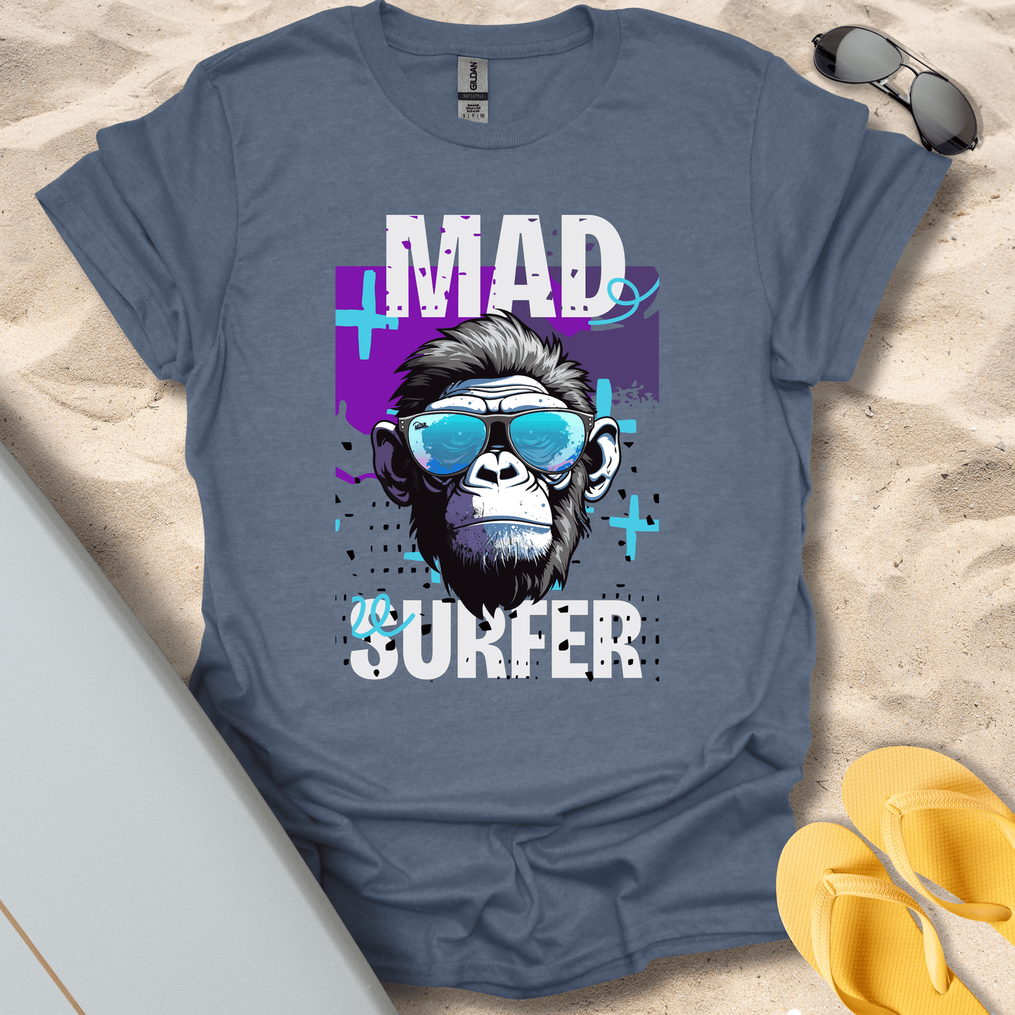 T-Shirt Heather Indigo / S Mad Surfer T-Shirt