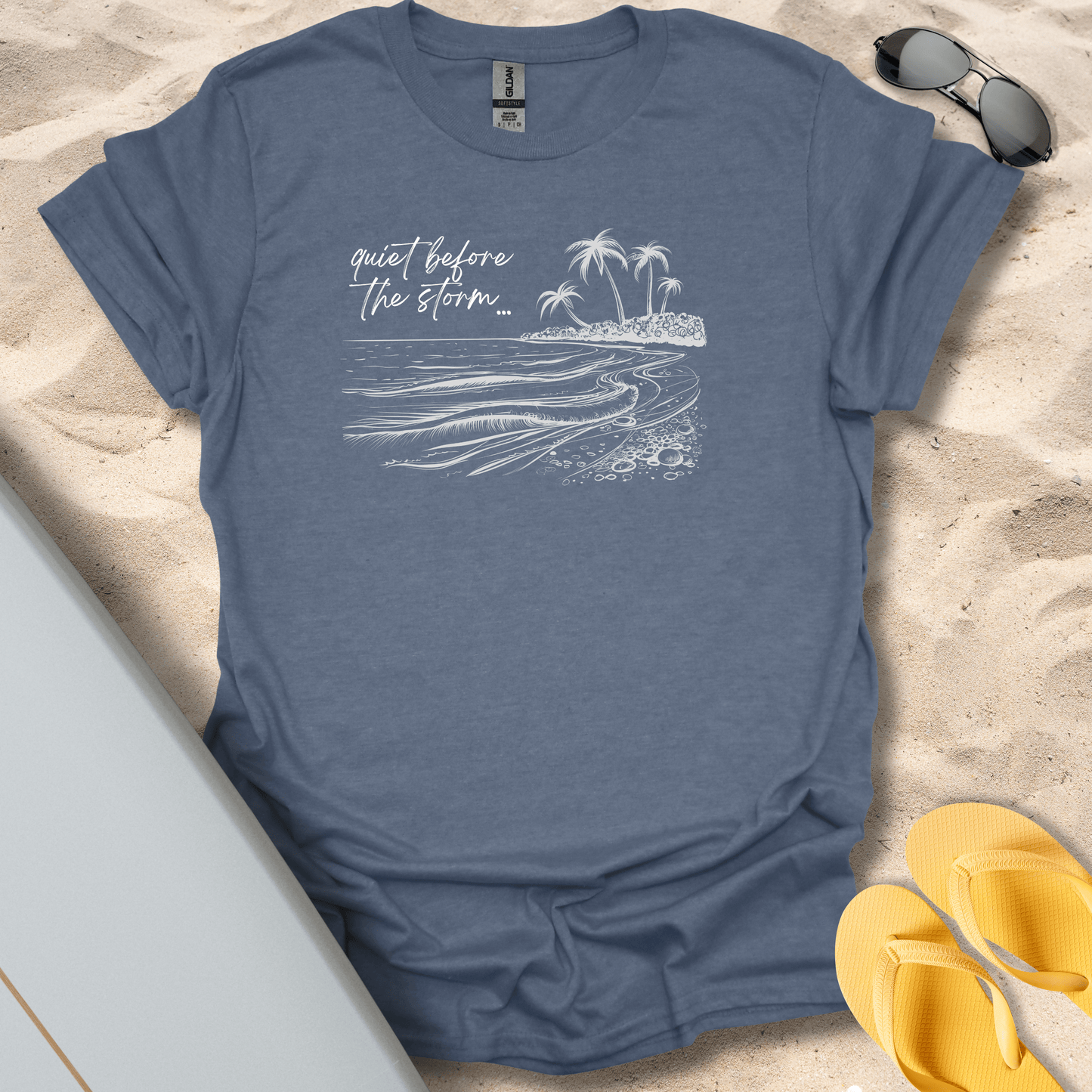 T-Shirt Heather Indigo / S Quiet Before The Storm T-Shirt