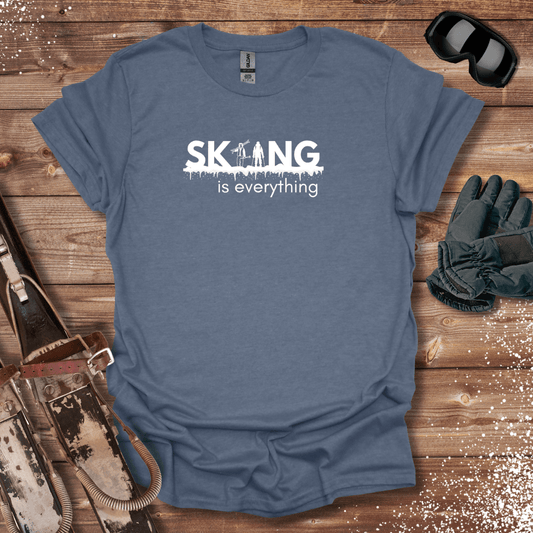 T-Shirt Heather Indigo / S Skiing Is Everything T-Shirt