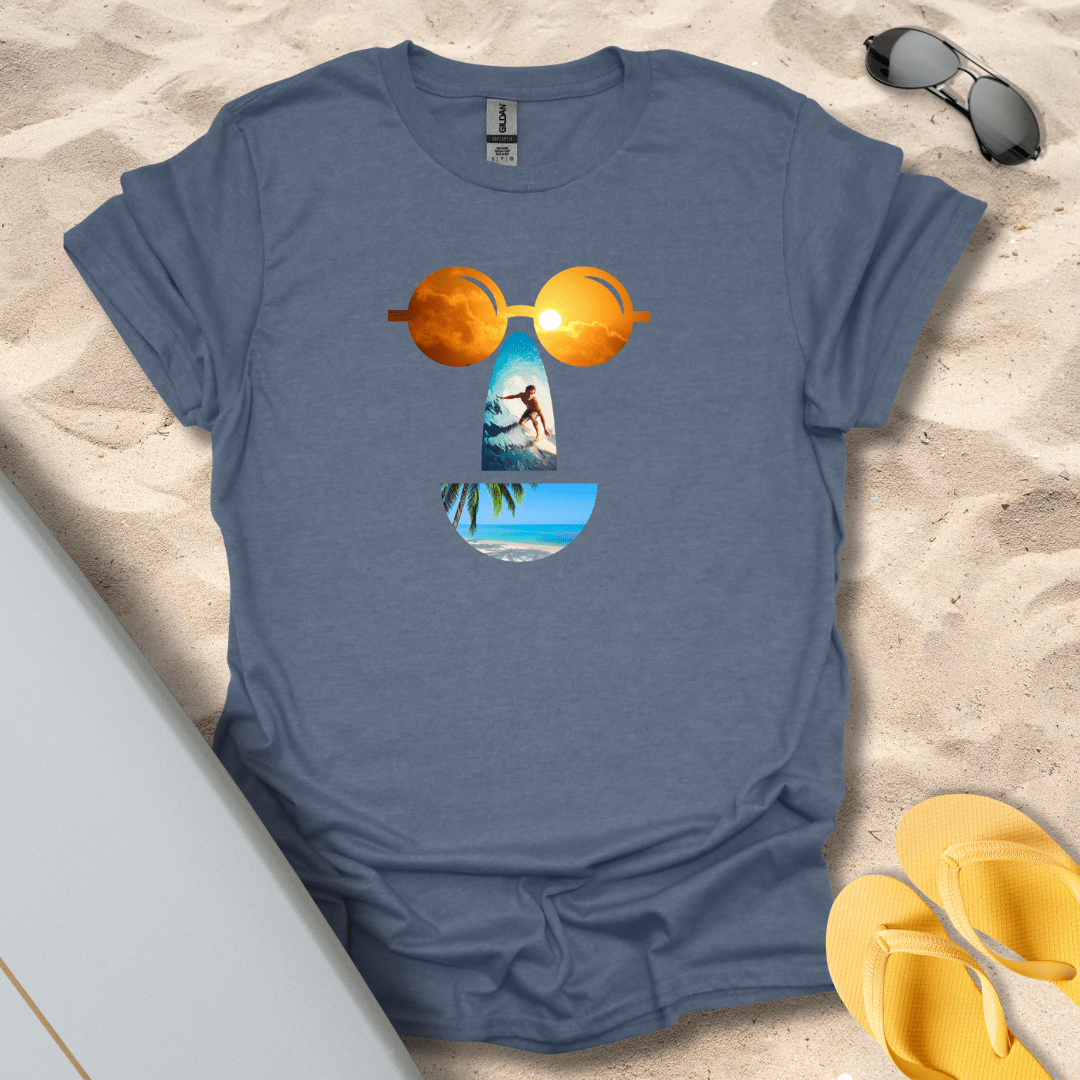 T-Shirt Heather Indigo / S Surf Smile T-Shirt