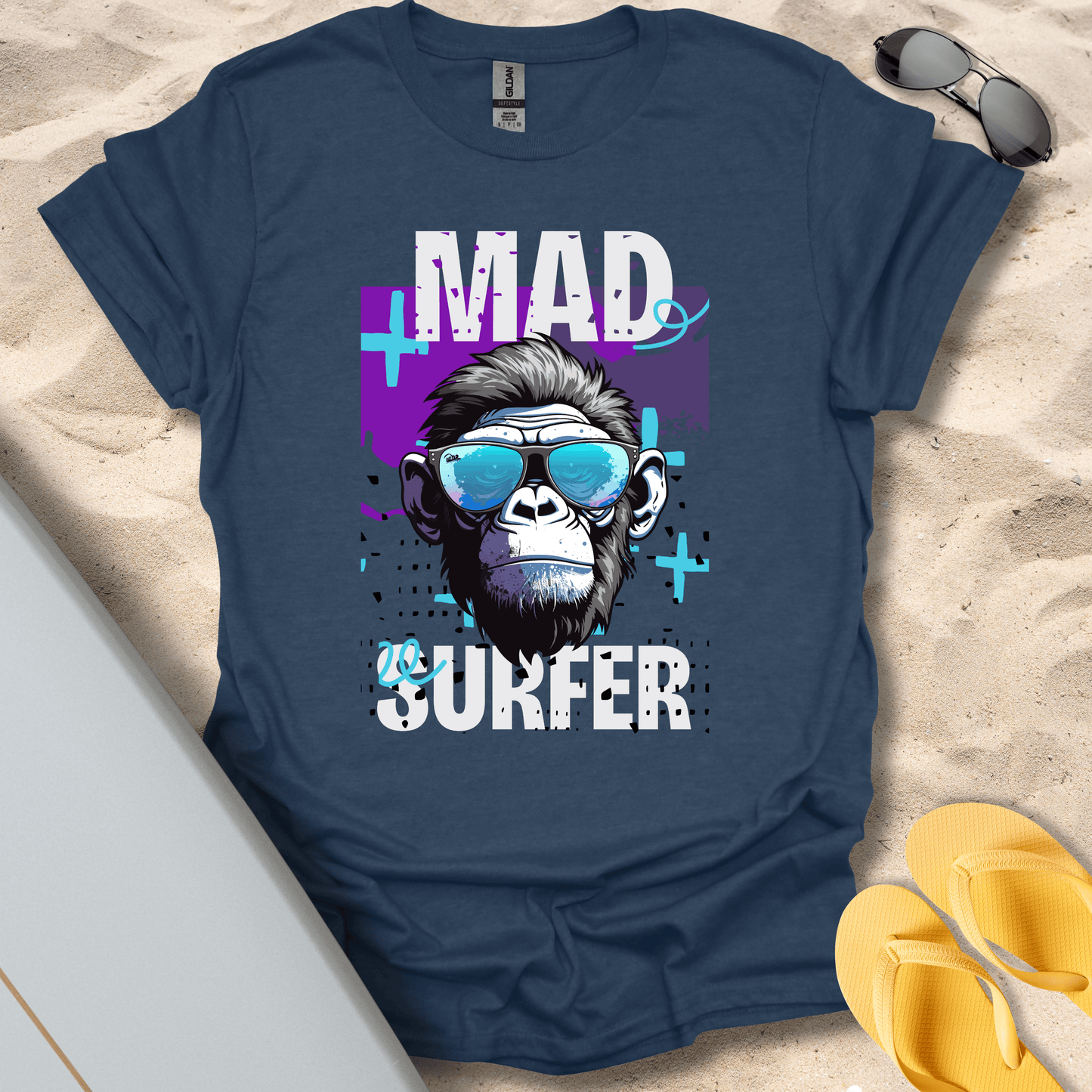 T-Shirt Heather Navy / S Mad Surfer T-Shirt
