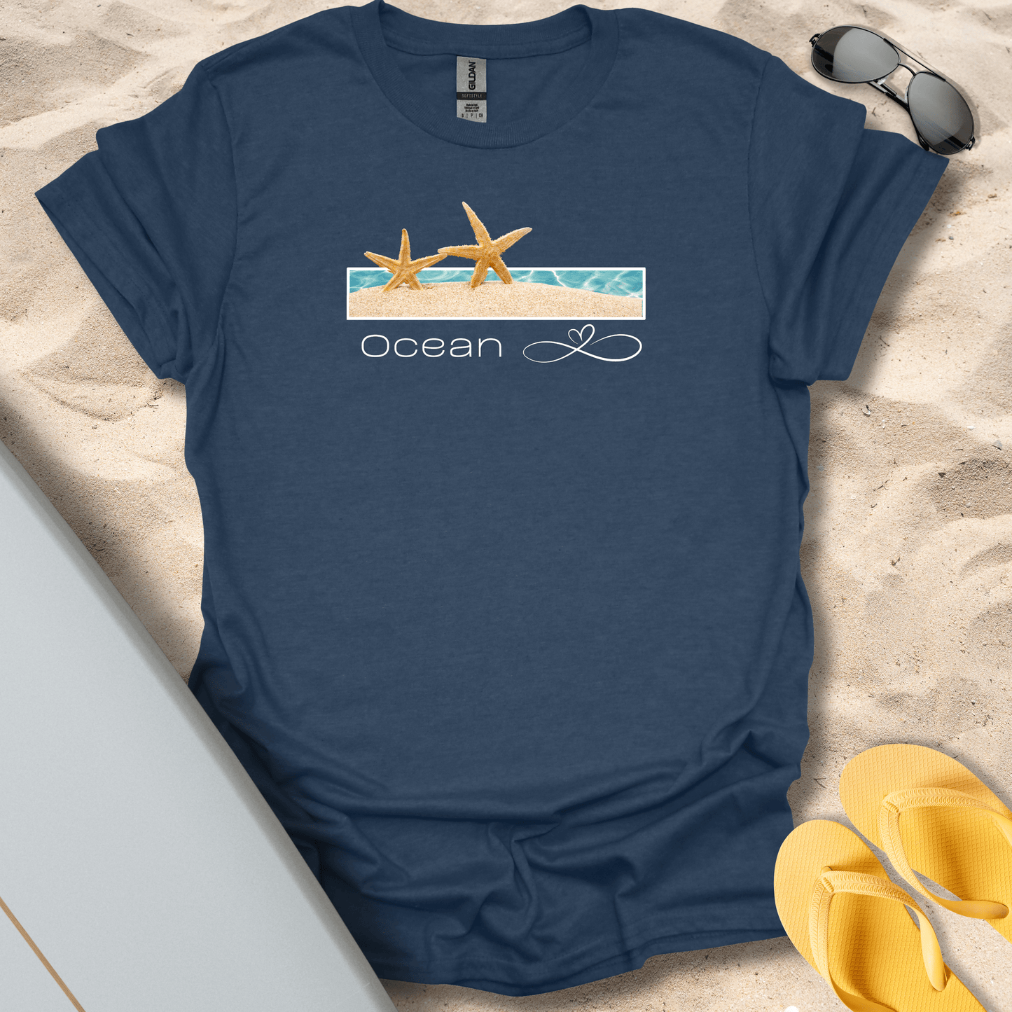 T-Shirt Heather Navy / S Ocean Love T-Shirt
