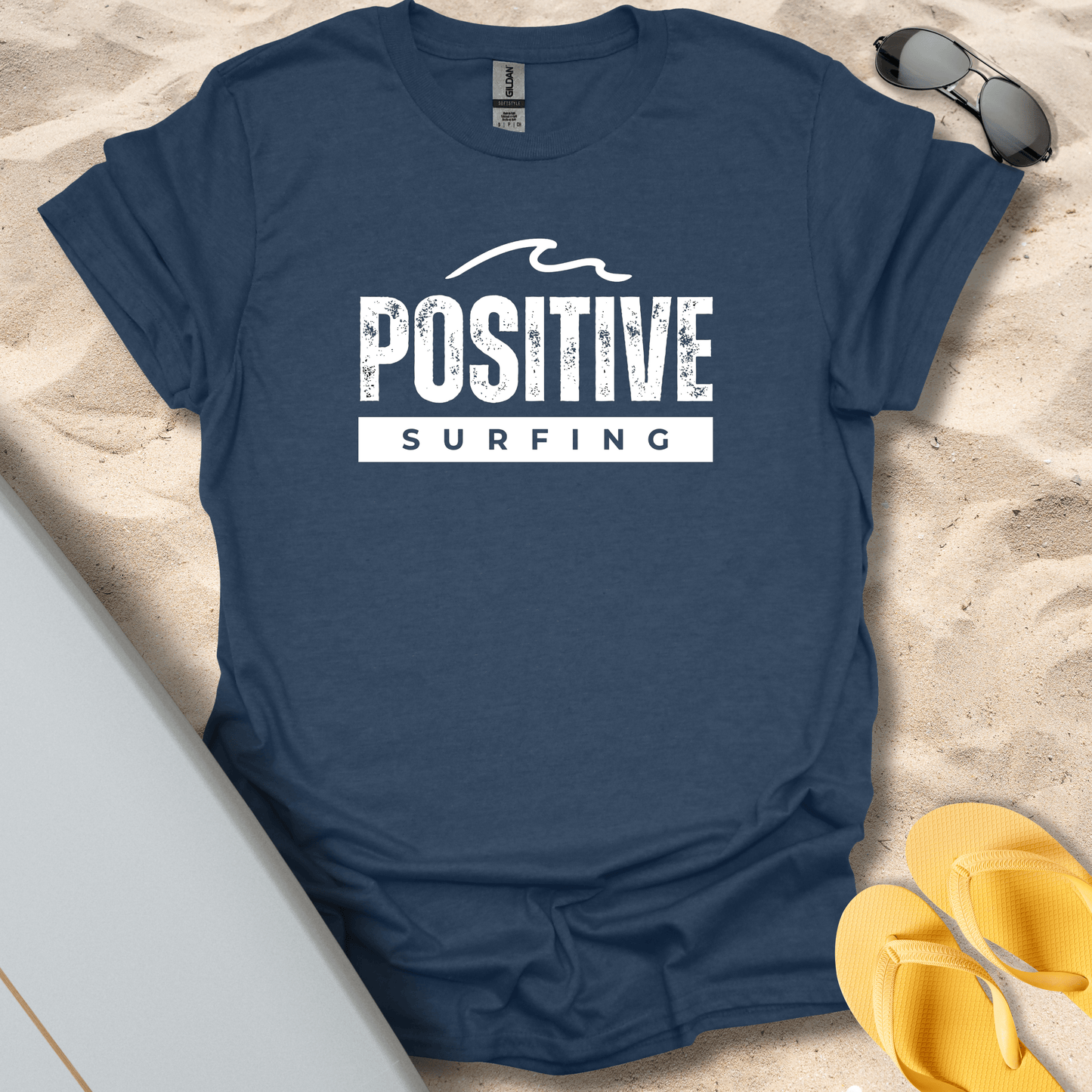 T-Shirt Heather Navy / S Postive Surfer T-Shirt
