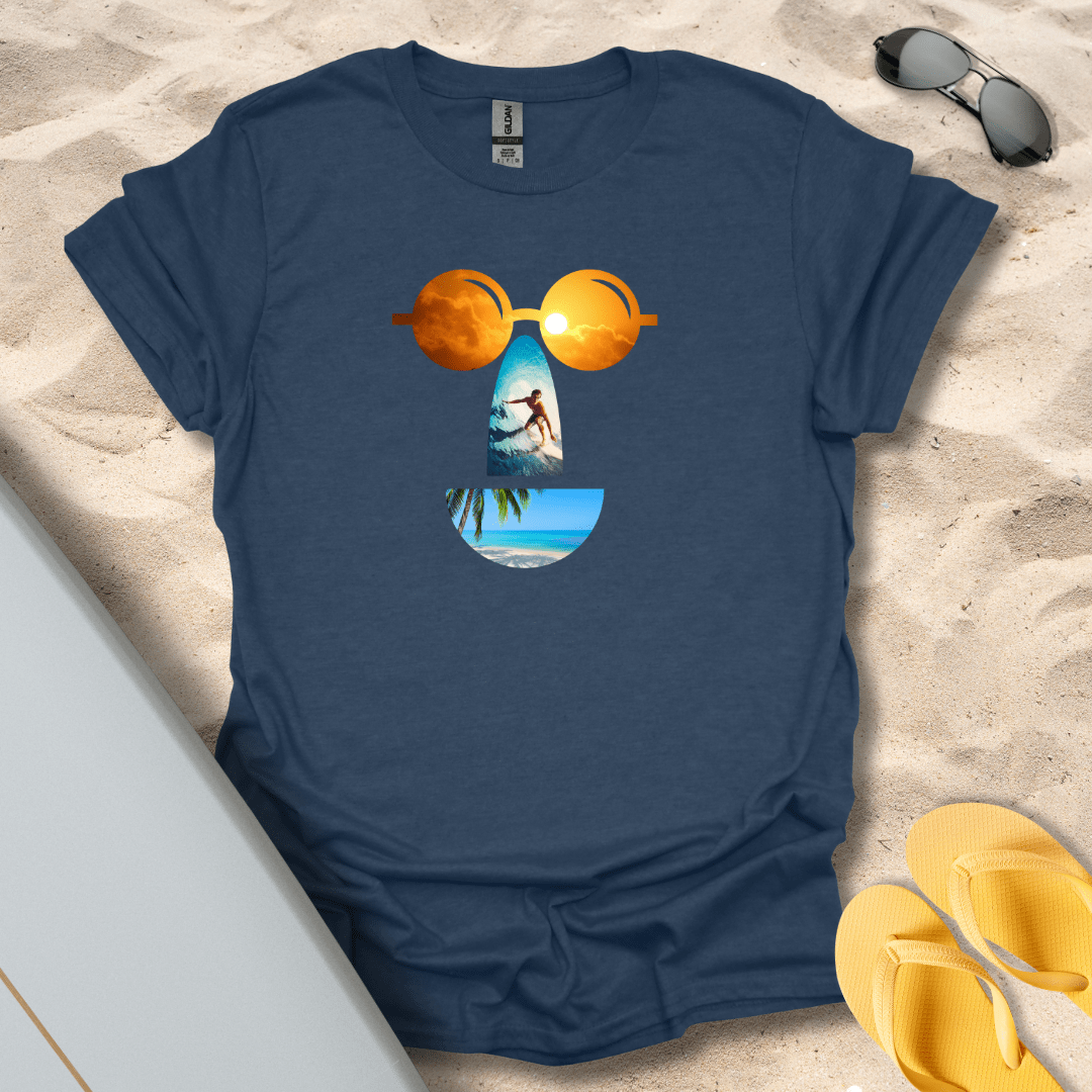 T-Shirt Heather Navy / S Surf Smile T-Shirt