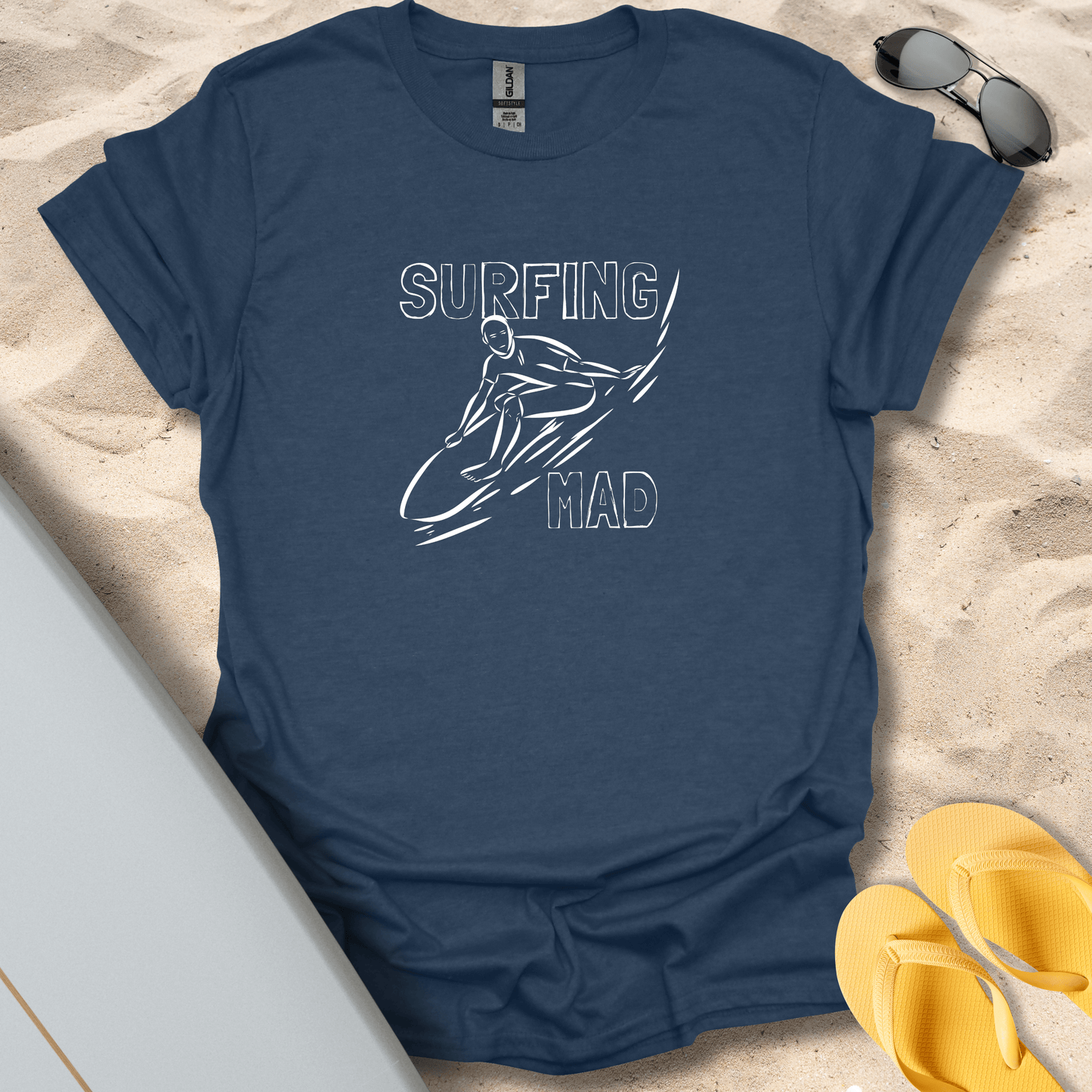 T-Shirt Heather Navy / S Surfing Mad T-Shirt
