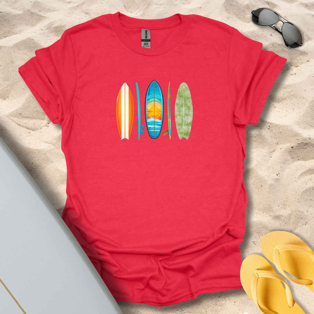 T-Shirt Heather Red / S Funky Surfboards T-Shirt