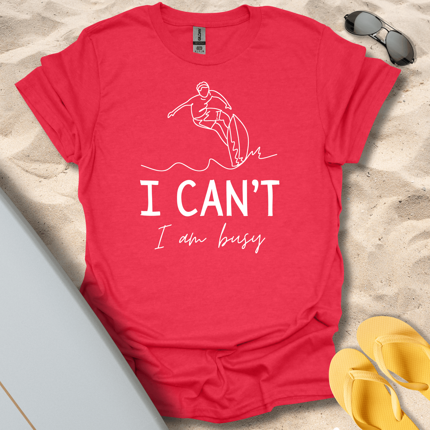 T-Shirt Heather Red / S I Can't I'm Busy T-Shirt