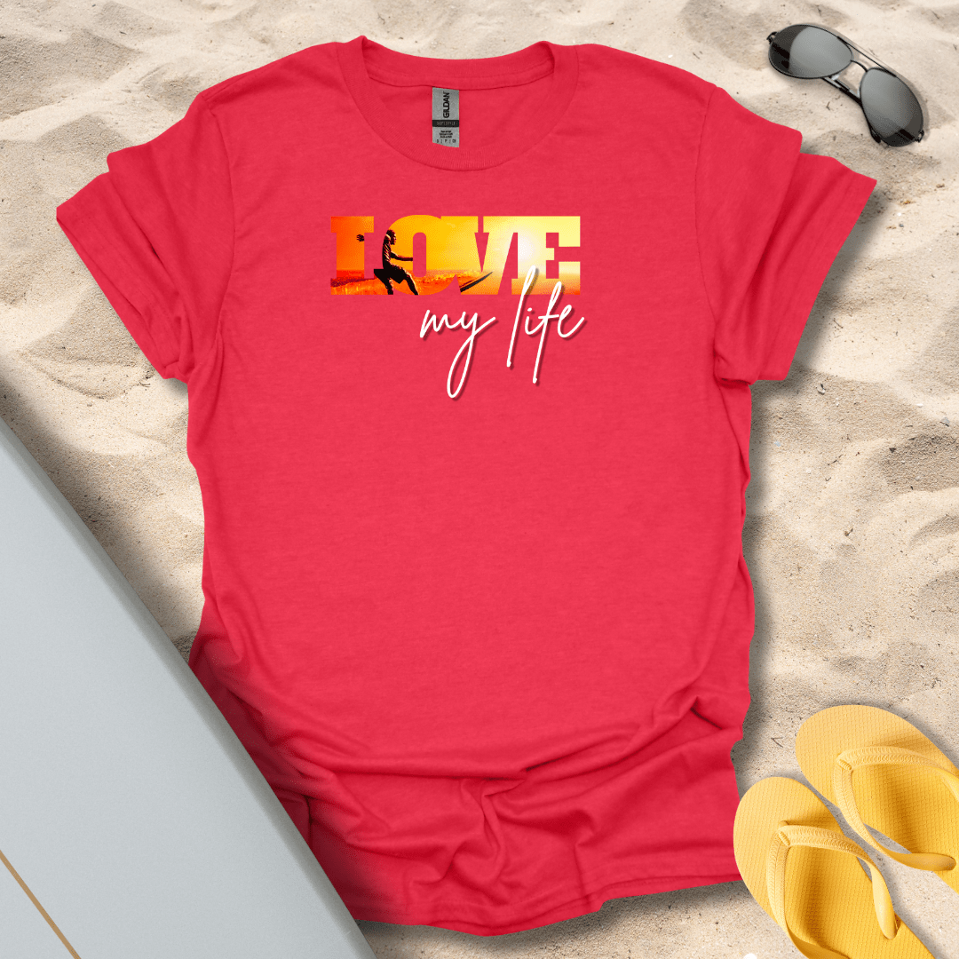 T-Shirt Heather Red / S Love My Life T-Shirt