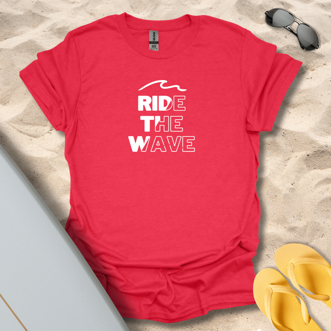 T-Shirt Heather Red / S Ride The Wave T-Shirt