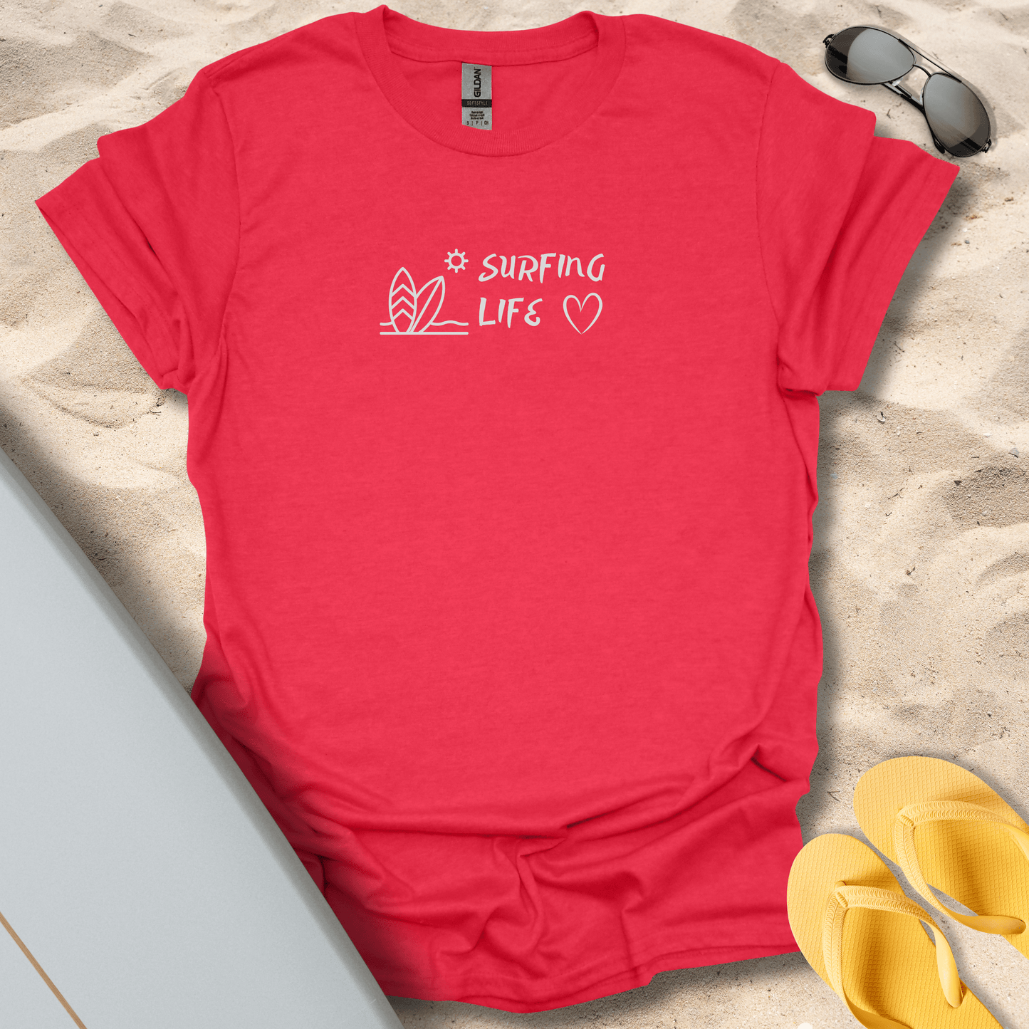 T-Shirt Heather Red / S Surfing Life T-Shirt
