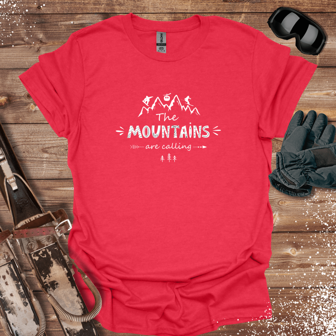 T-Shirt Heather Red / S The Mountains Are Calling T-Shirt