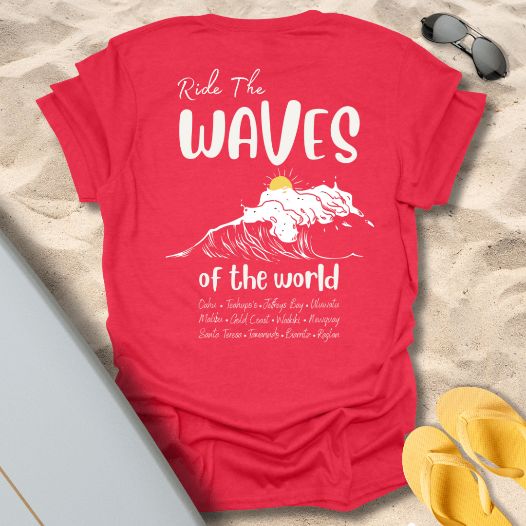 T-Shirt Heather Red / S Waves of the World T-Shirt