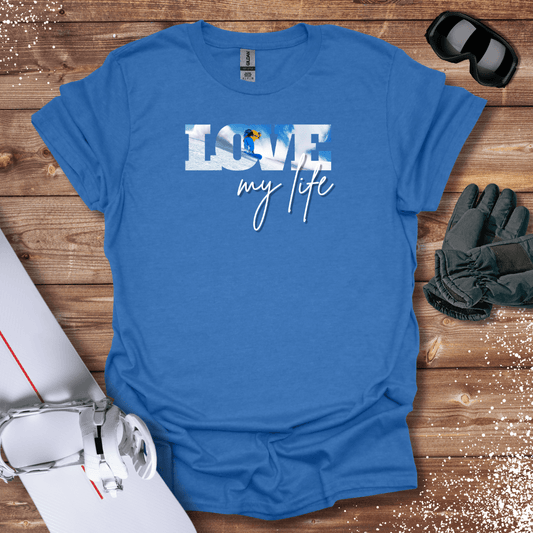 T-Shirt Heather Royal / S Love My Life (Snow) T-Shirt