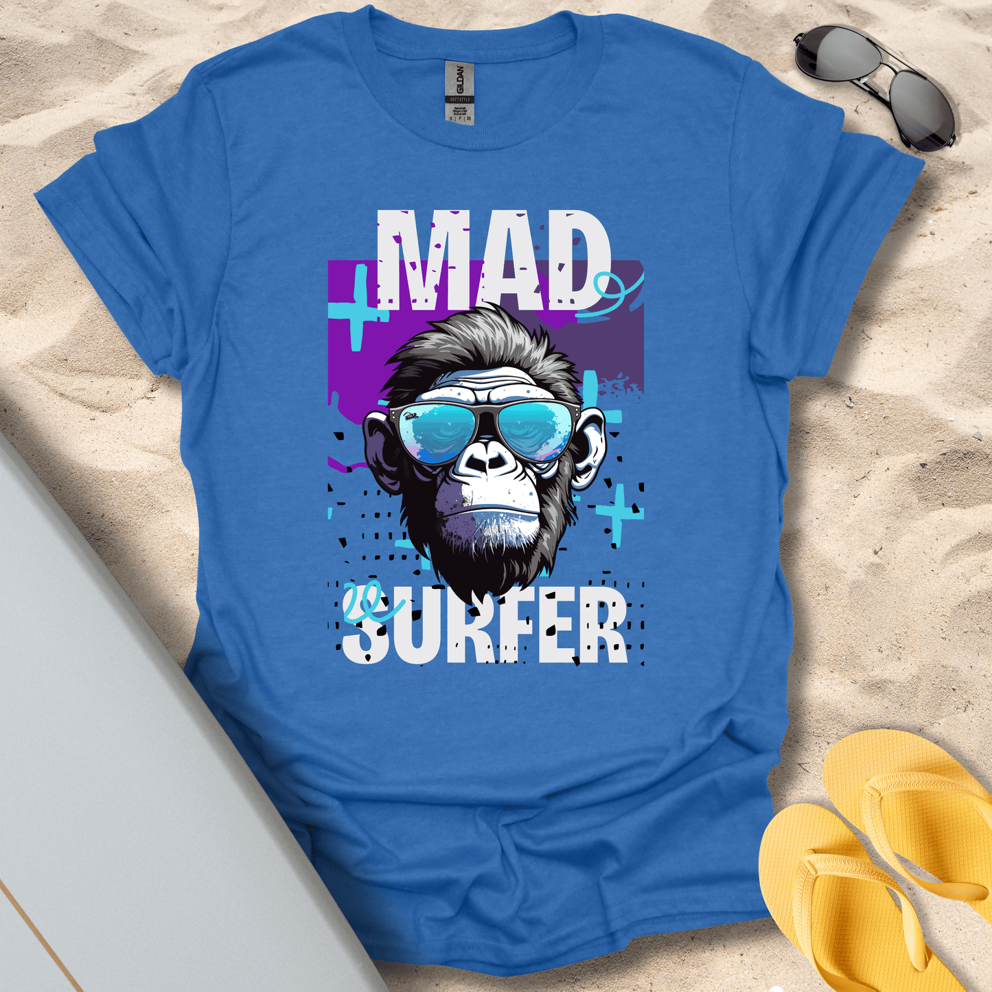 T-Shirt Heather Royal / S Mad Surfer T-Shirt
