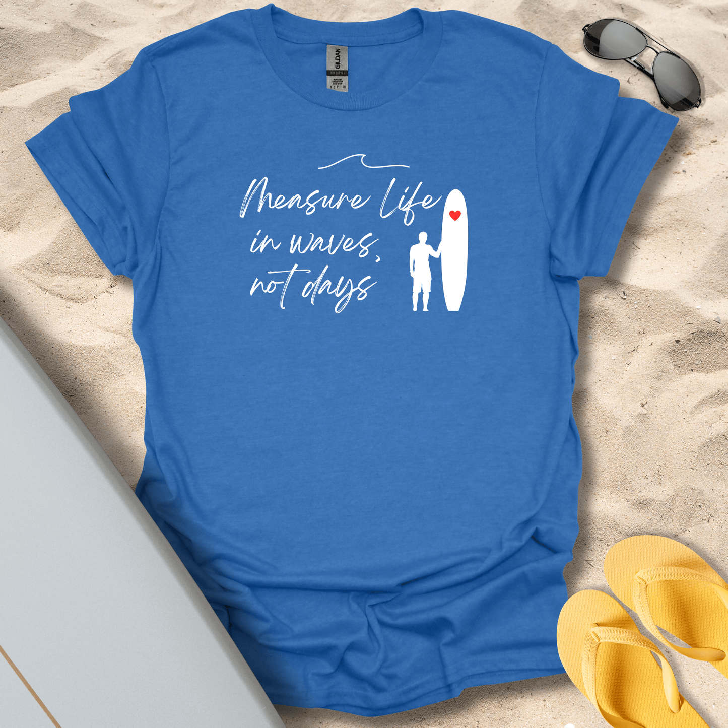 T-Shirt Heather Royal / S Measure Life In Waves T-Shirt