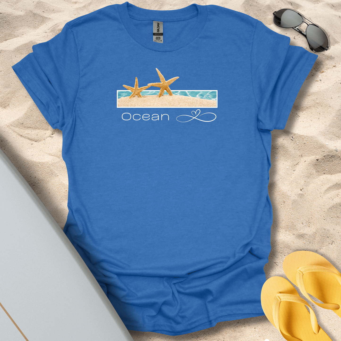 T-Shirt Heather Royal / S Ocean Love T-Shirt