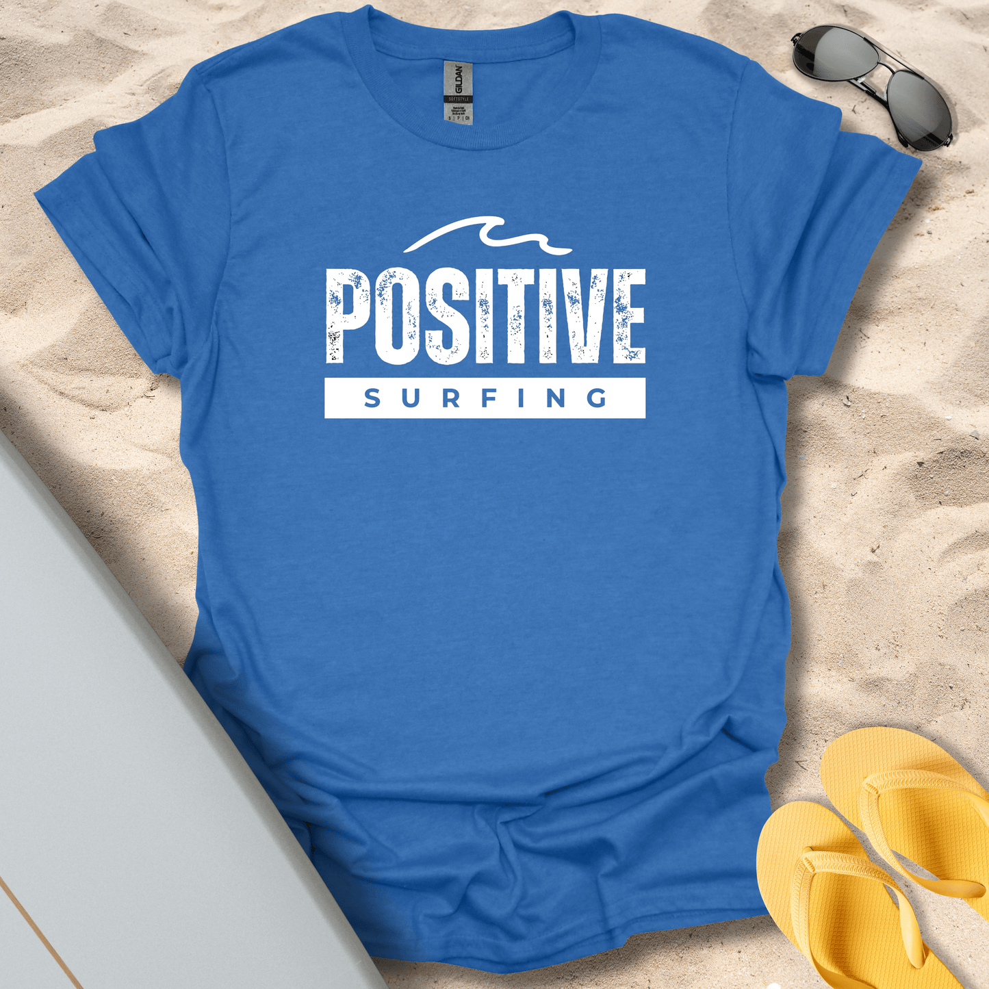 T-Shirt Heather Royal / S Postive Surfer T-Shirt