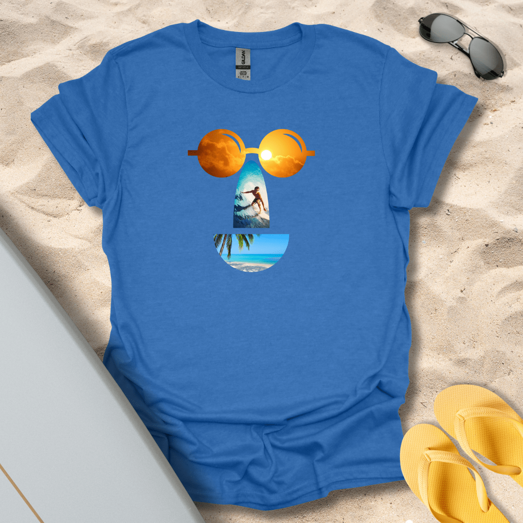 T-Shirt Heather Royal / S Surf Smile T-Shirt