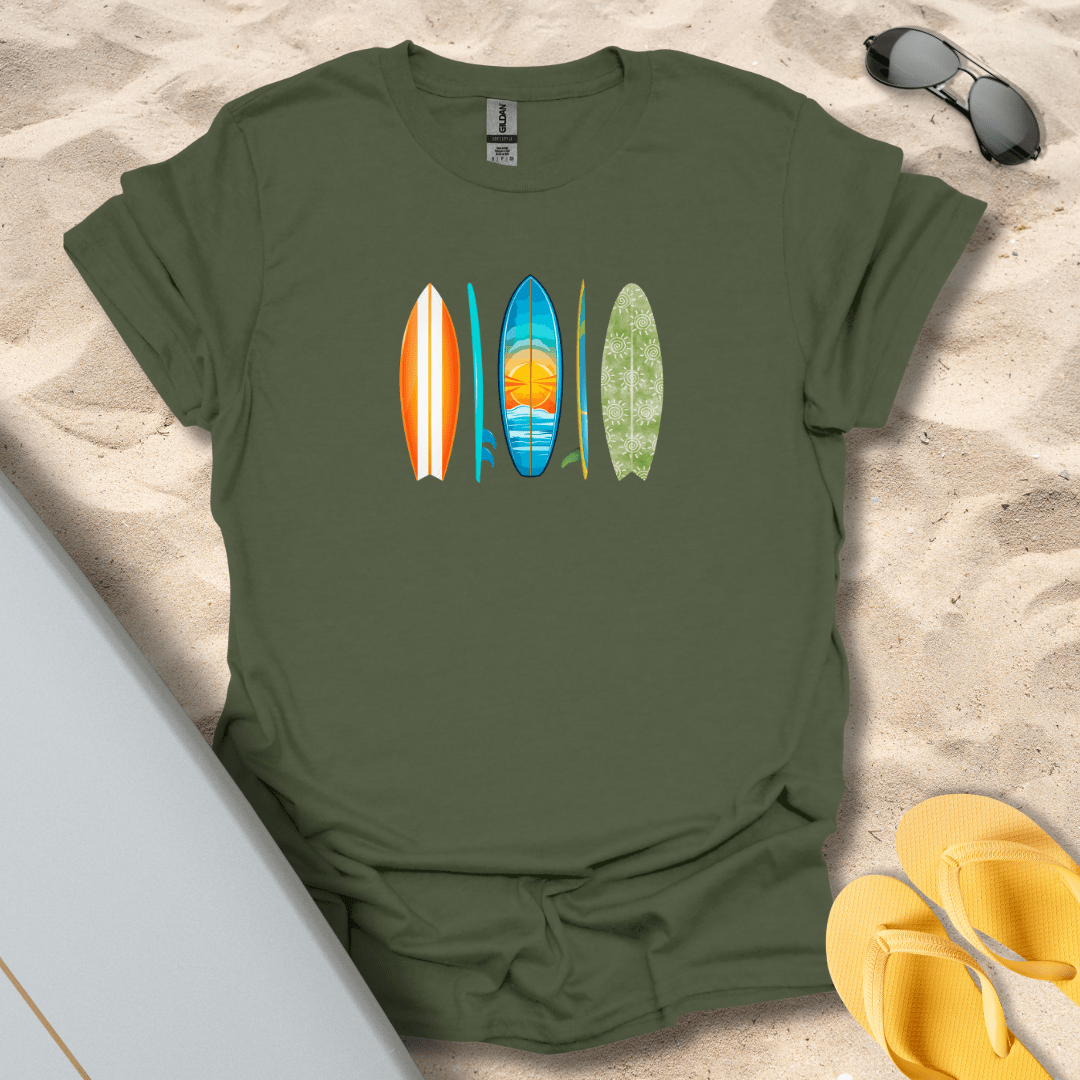 T-Shirt Military Green / S Funky Surfboards T-Shirt