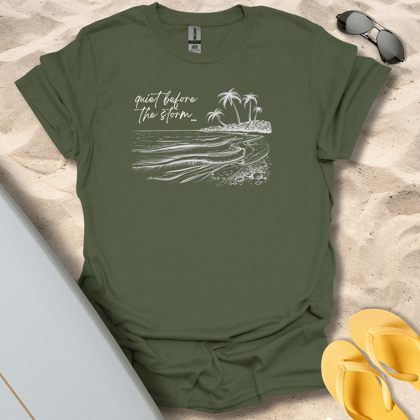 T-Shirt Military Green / S Quiet Before The Storm T-Shirt