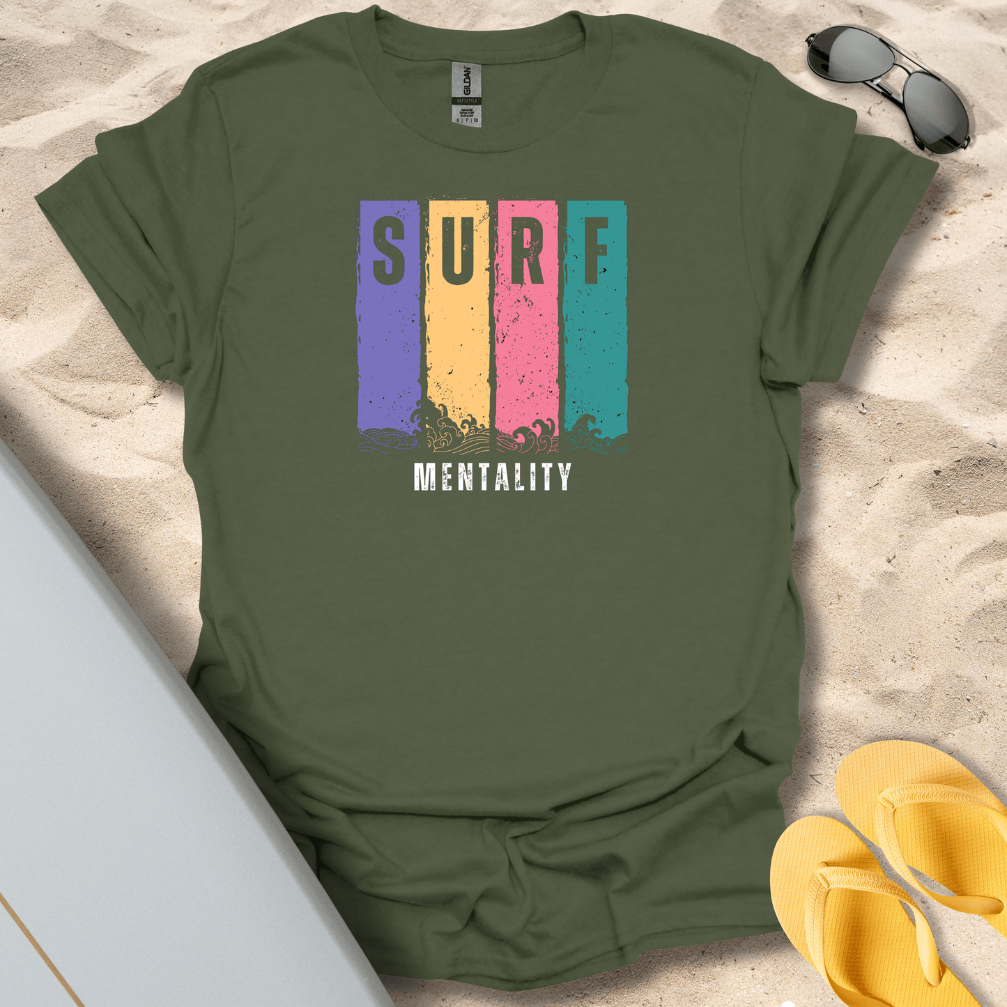 T-Shirt Military Green / S Surf Mentality T-Shirt