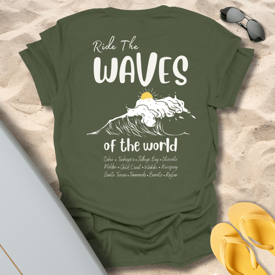 T-Shirt Military Green / S Waves of the World T-Shirt