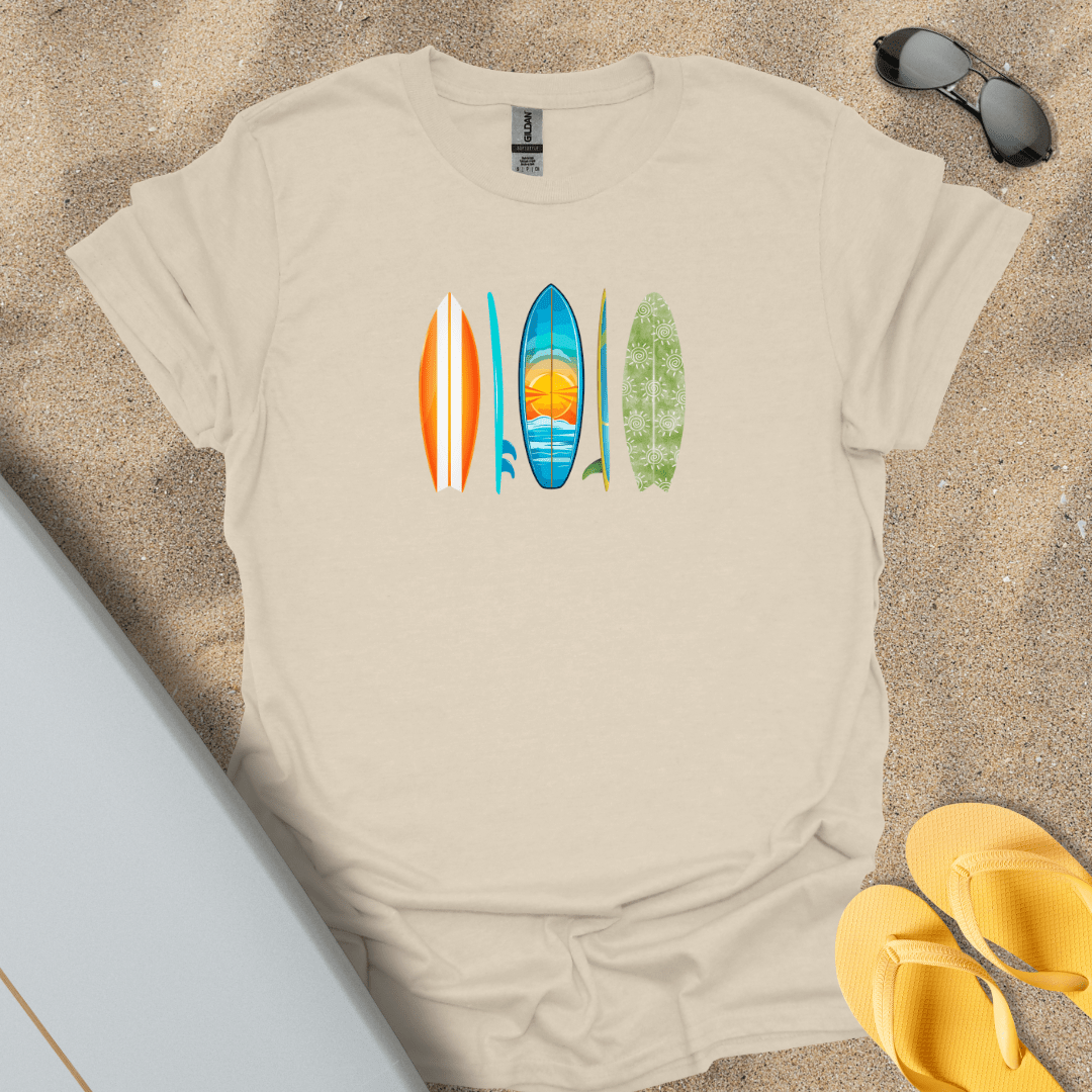 T-Shirt Natural / S Funky Surfboards T-Shirt