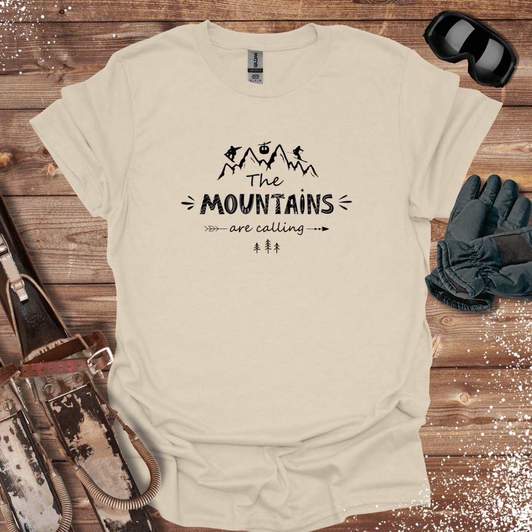 T-Shirt Natural / S The Mountains Are Calling T-Shirt
