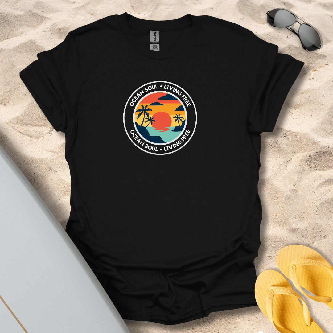 T-Shirt Black / S Ocean Soul T-Shirt