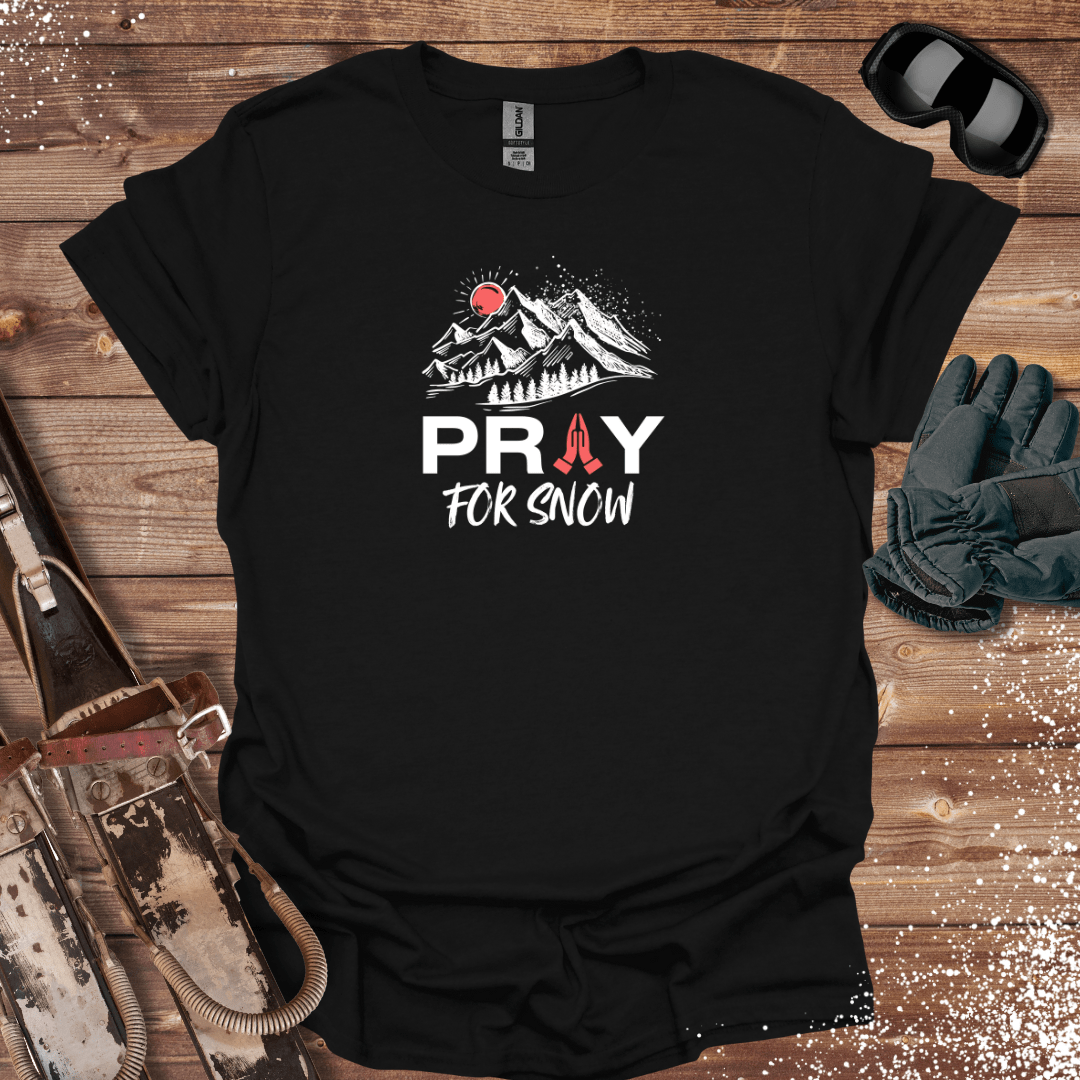 T-Shirt Black / S Pray For Snow T-Shirt