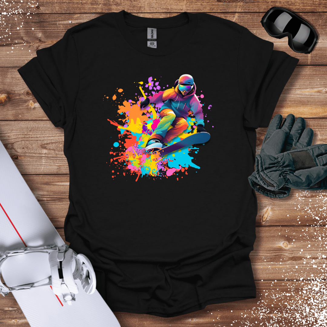 T-Shirt Black / S Snowboard Color Burst T-Shirt