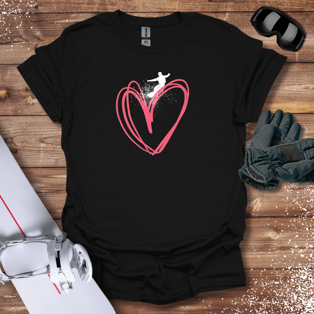 T-Shirt Black / S Snowboard Love T-Shirt