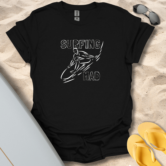 T-Shirt Black / S Surfing Mad T-Shirt
