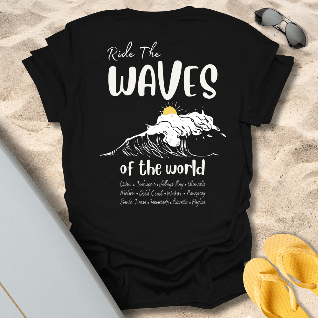 T-Shirt Black / S Waves of the World T-Shirt