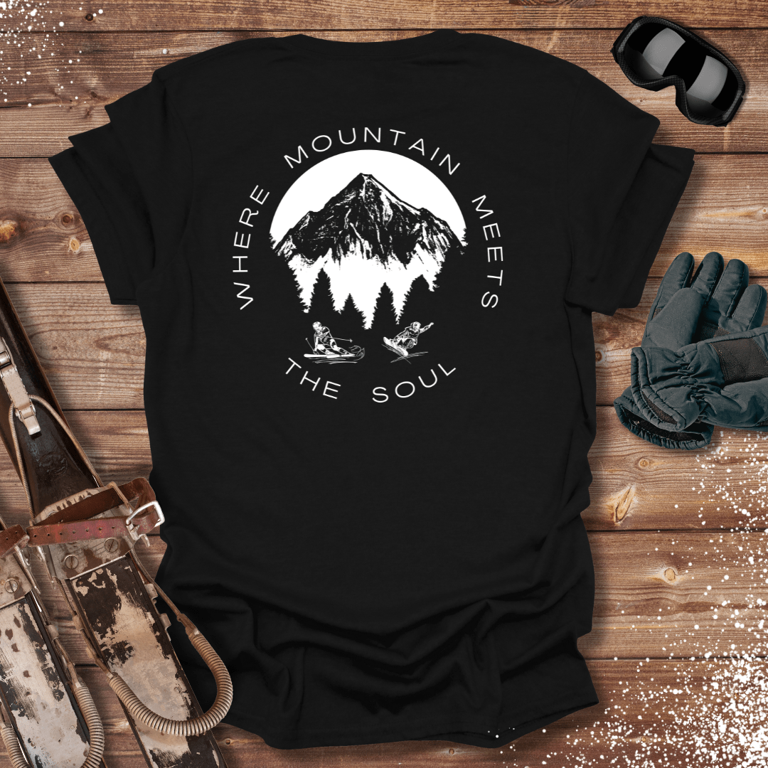 T-Shirt Black / S Where Mountain Meets The Soul T-Shirt