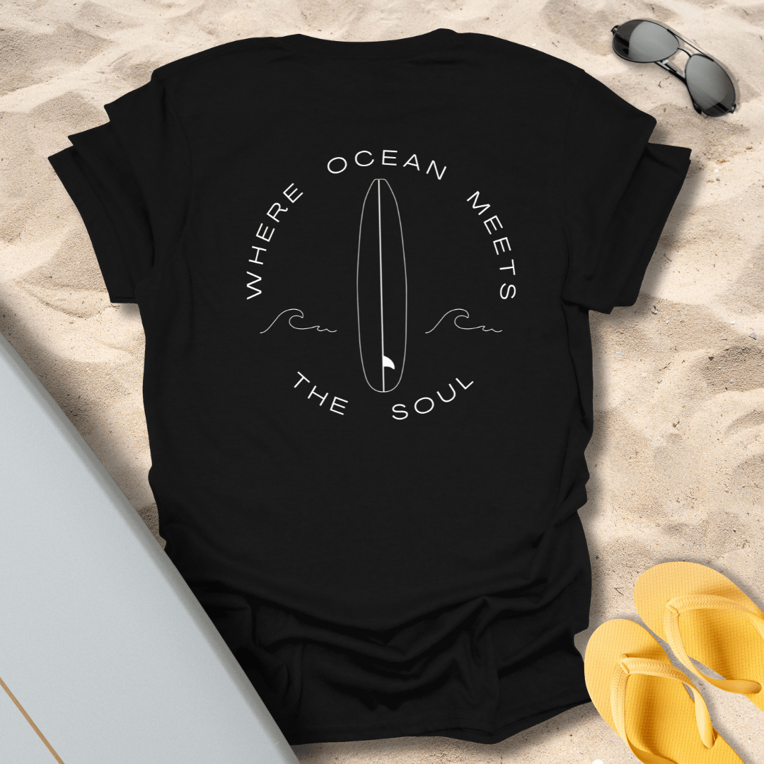 T-Shirt Black / S Where Ocean Meets The Soul T-Shirt