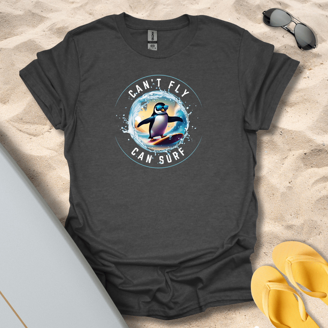 T-Shirt Dark Heather / S Can't Fly, Can Surf T-Shirt